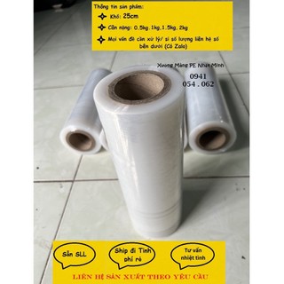 Màng pe, màng quấn 25cm 1kg