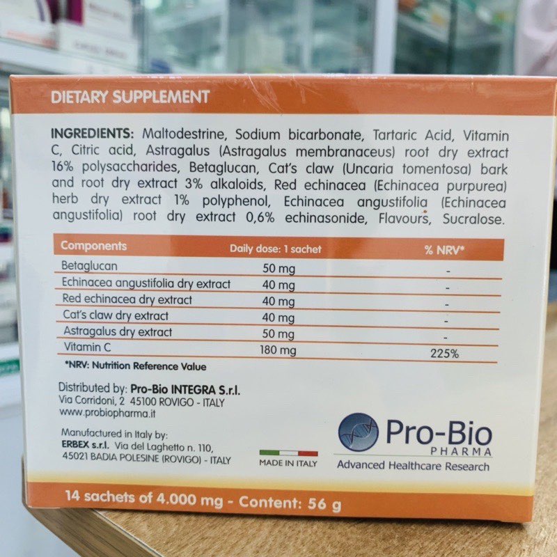 Echin Defence - Hỗ Trợ Tăng Cường Sức Đề Kháng Cải Thiện Tình Trạng Hay Ốm Vặt Ở Trẻ Hộp 14 Gói