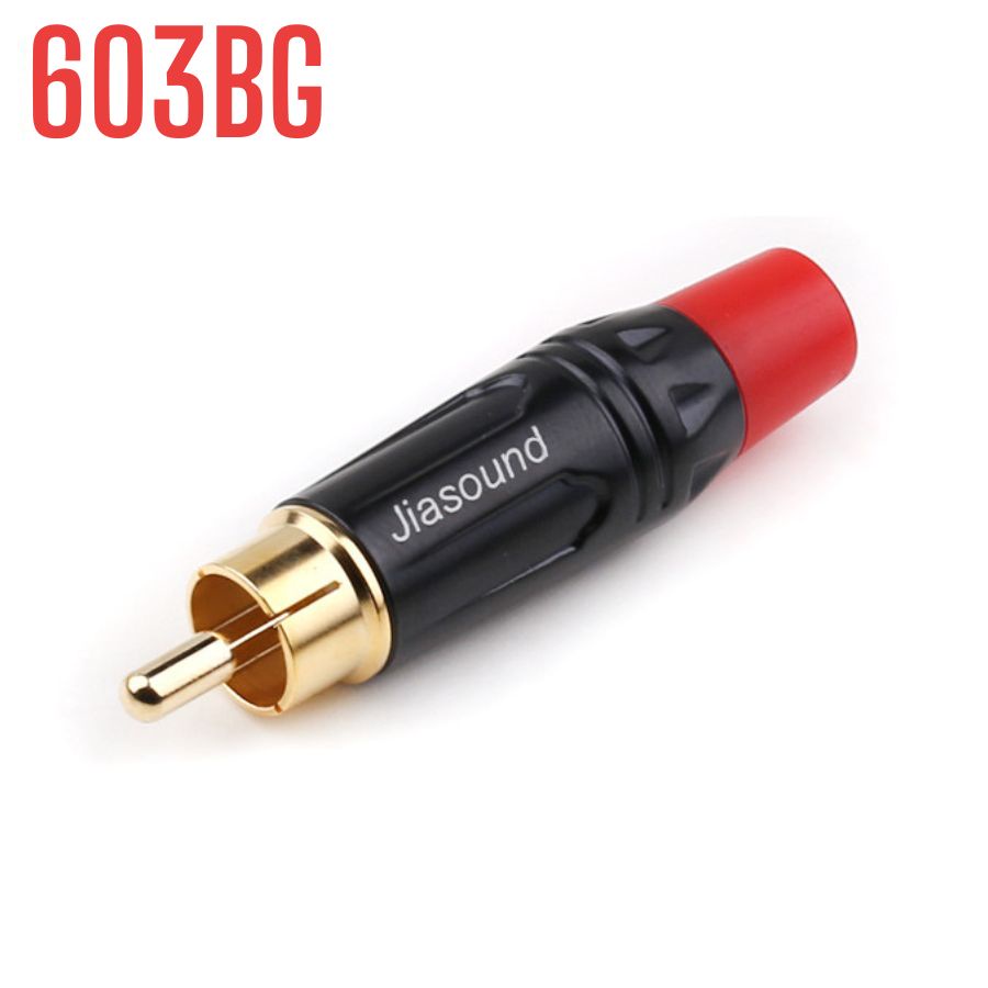 Jack AV Jiasound 603BG, Jack AV, Jack RCA, Jack Bông Sen cao cấp