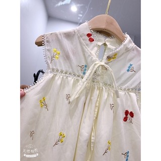 Đầm babydoll hoa thêu
