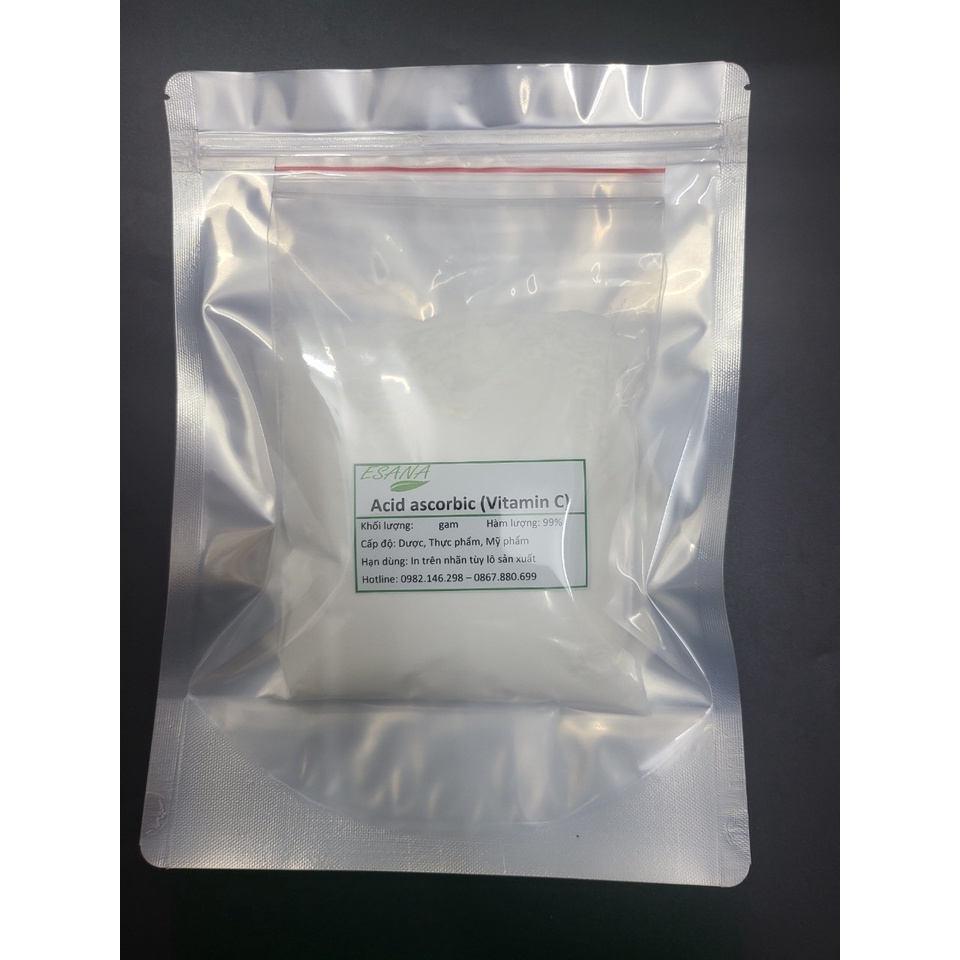 10g-100g L-Ascorbic Acid (Vitamin C) - Hoạt Chất Chống Oxy Hóa - Nguyên Liệu Mỹ Phẩm