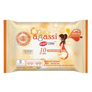 Khăn giấy ướt Agassi 10 tờ