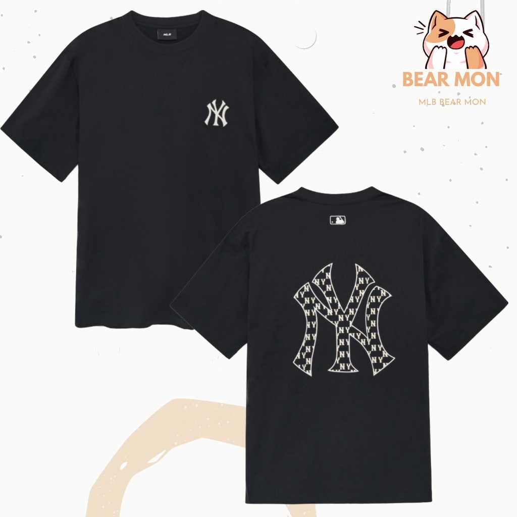Áo MLB Classic Monogram Big rogo Short Sleeve T-Shirt New York Yangus 3Atsm0233