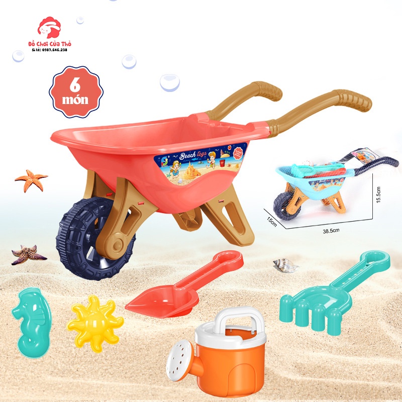 Đồ chơi  Xe rùa cho bé SET 6 món đi biển vui chơi dành cho bé