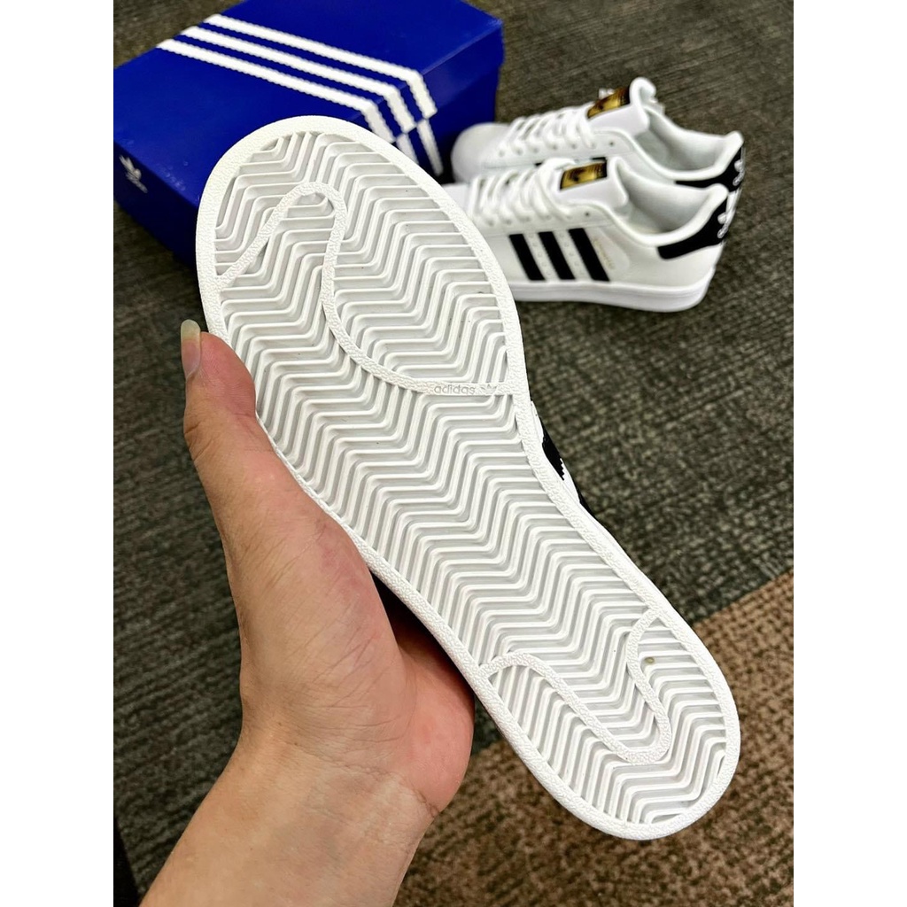 Giày Adidas Superstar Sò 3 Vạch Đen, Giày Superstar Sò 3 Sọc Đen + Phiên Bản Nâng Cấp Bản Class cực xịn