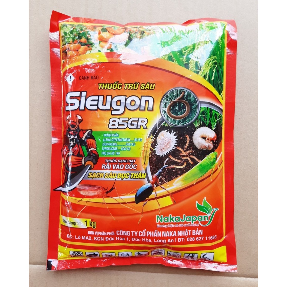 SIEUGON 85GR dạng rãi trừ côn trùng, tuyến trùng trong đất gói 1kg