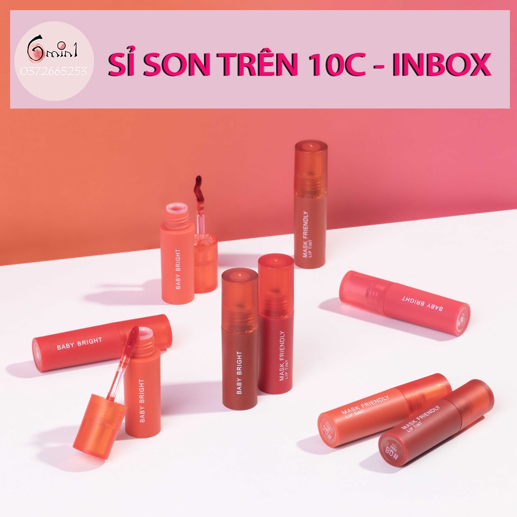 Son Tint Baby Bright Mask Friendly Không Dính Khẩu Tràng 2.5g
