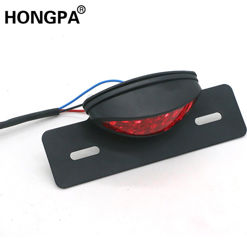 Đèn LED Đuôi Xe 12V Màu Đỏ Có Thể Điều Chỉnh Cho Xe Mô Tô Cafe Racer