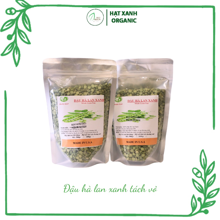 Đậu hà lan xanh tách đôi 500g