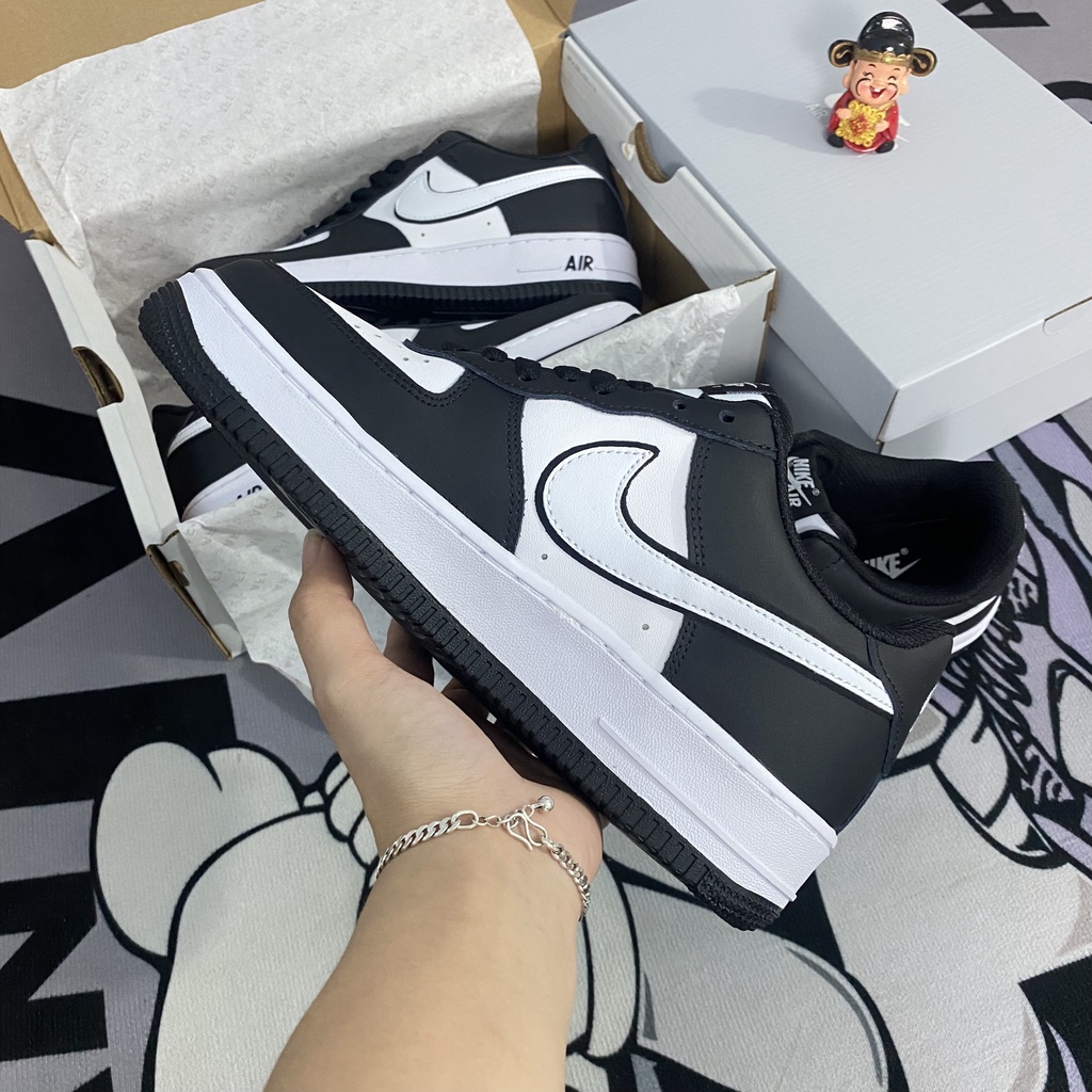 Giày Sneaker AF.1 T.U Big.Bang Dây Thừng - Af Panda Đen Trắng Hot 2023, Giày Thể Thao AF Thừng Af Panda Full pk