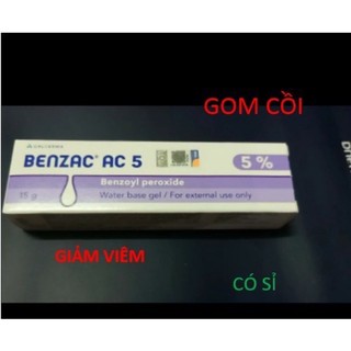 (Bán sỉ) Benzac 5% Benzoyl Peroxide giảm viêm, trứng cá