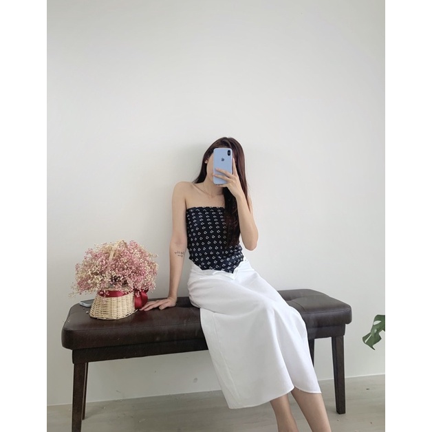 Chân váy dài dáng suông A chất linen cao cấp phong cách Hàn | BigBuy360 - bigbuy360.vn