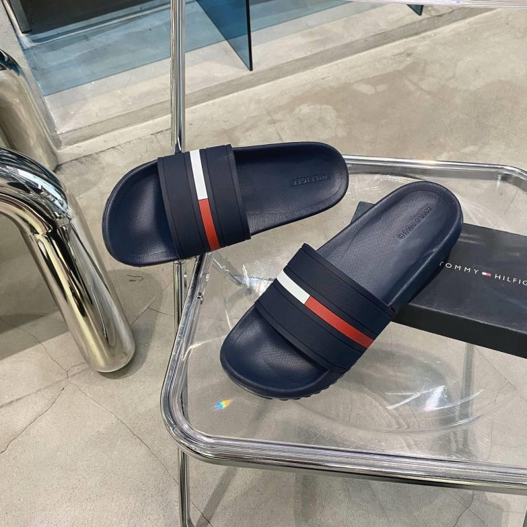 Dép Quai Ngang Chính Hãng Tommy Hilfiger Redder1 Navy Shop Xám Store