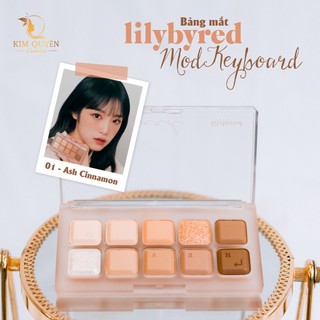 Bảng phấn mắt lilybyred mood key board 10 ô siêu xinh lên màu chuẩn - kim quyên cosmetics