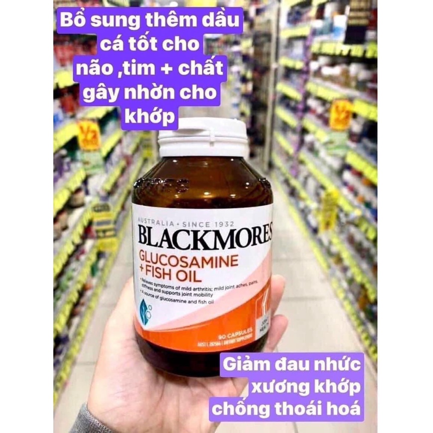 Viên Uống Bổ Khớp Blackmores Glucosamine + Fish Oil Lọ 90 Viên