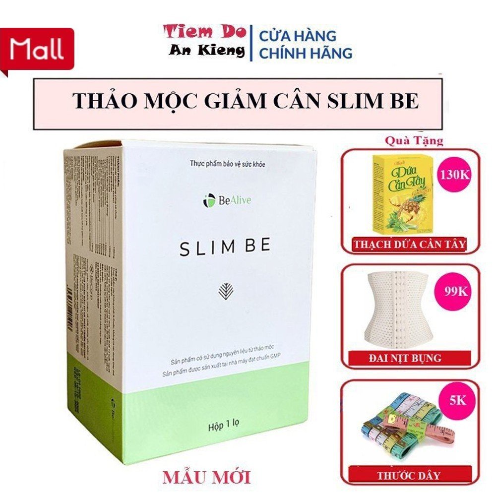 Giảm Cân Slim Be của BEALIVE Chính Hãng trà thảo mộc Slimbe Giúp Giảm 3-7 Kg Sau 30 Ngày
