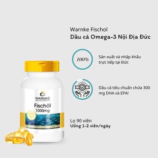 Viên dầu cá fischol omega3 1000mg - warnke