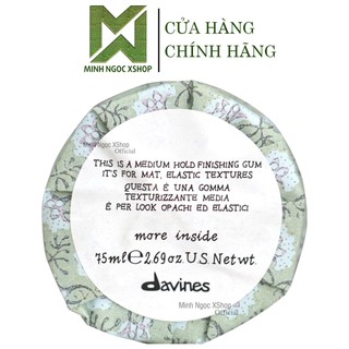 Sáp vuốt tóc giữ nếp trung bình Davines Medium Hold Finishing Gum 75ML chính hãng