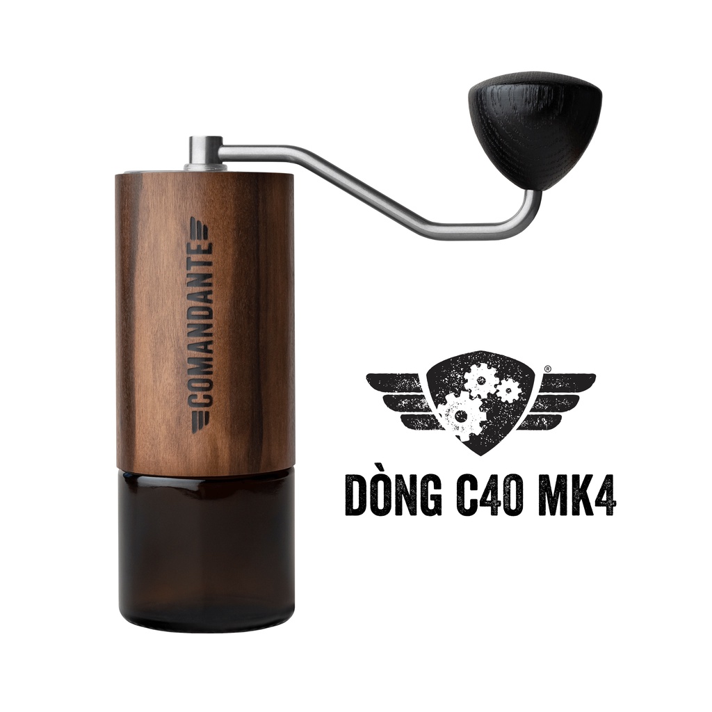Cối Xay Cà Phê Comandante grinder C40 MK4 Nitro Blade Liquid Amber - Made in Germany