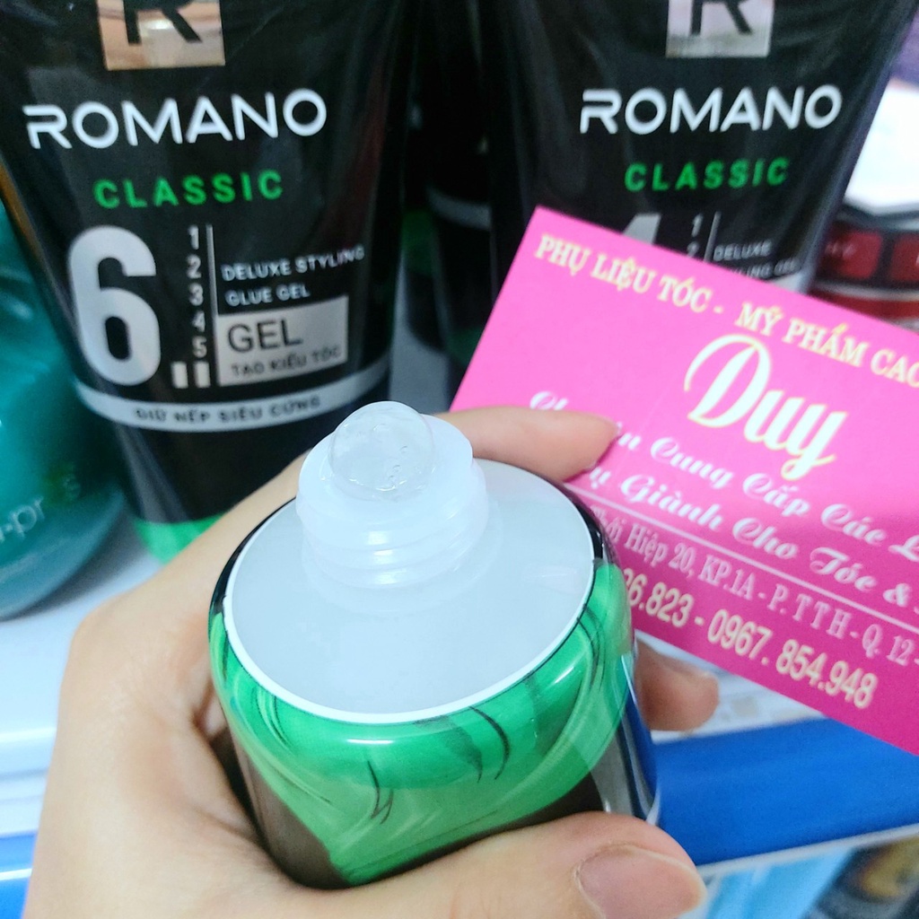 Gel vuốt tóc nam Romano 150g - Sản Phẩn Chính Hãng