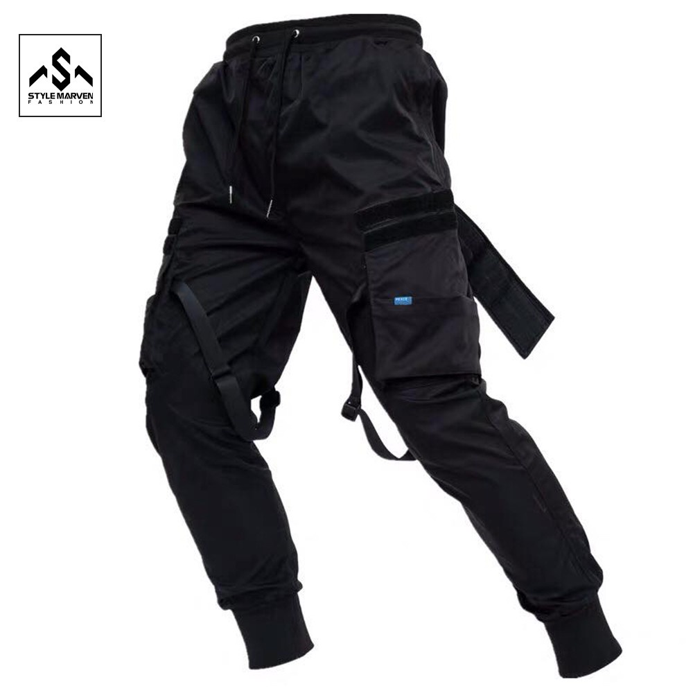 Quần jogger nam túi hộp STYLE MARVEN in chữ phối dây bo gấu chất kaki trơn cao cấp - QUAN SM025C2 | BigBuy360 - bigbuy360.vn