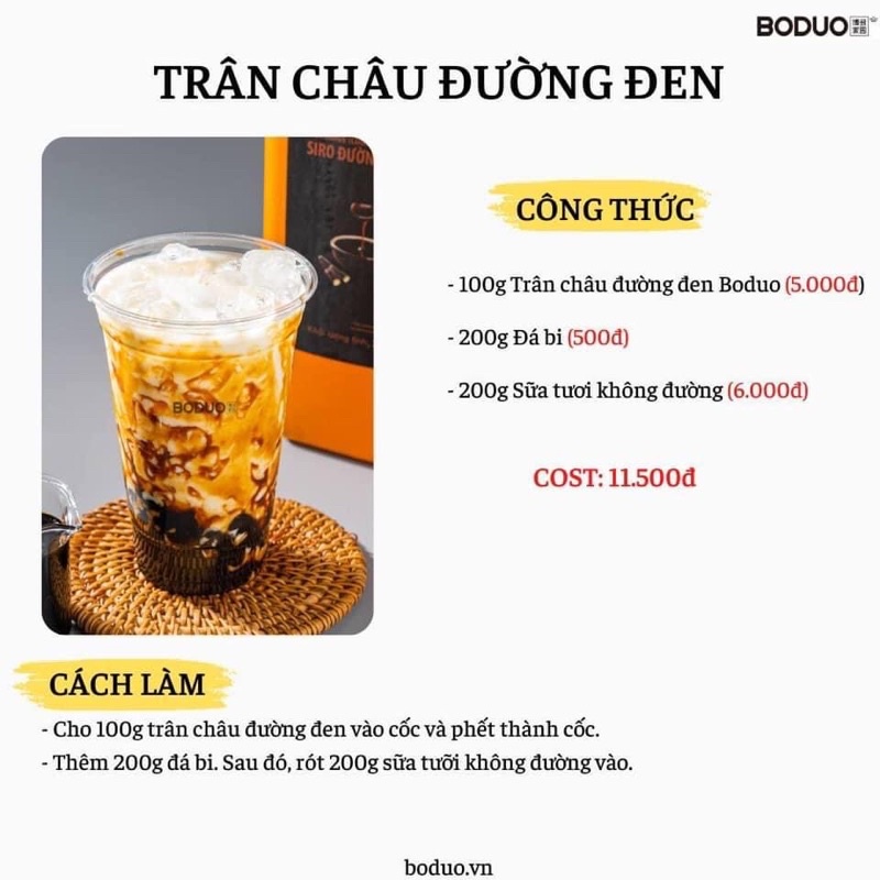 Bột sữa 90A Boduo gói 1kg