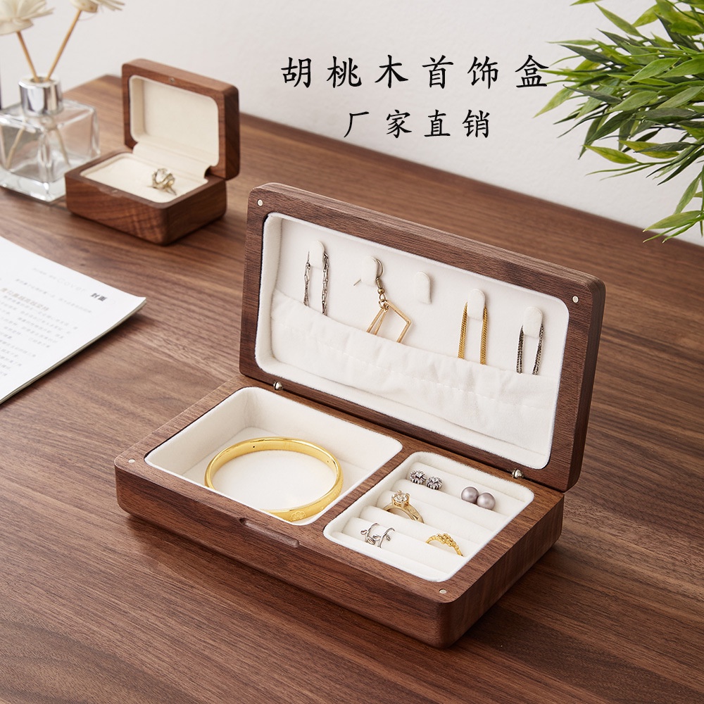 Hộp Đựng Trang Sức Phụ Kiện Gỗ Nguyên Khối Cao Cấp