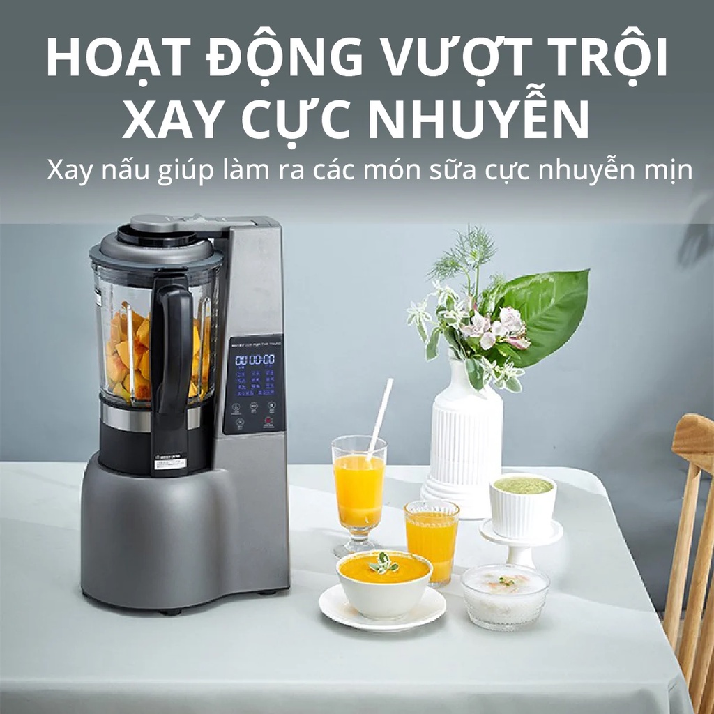 Máy làm sữa hạt Xay Nấu Chân Không Đa Năng Mishio MK307