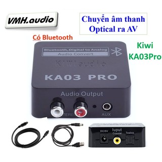 Bộ chuyển đổi âm thanh Optical Cho TV smart Kiwi KA03 Pro  có Bluetooth - BH 12 tháng - Chính Hãng