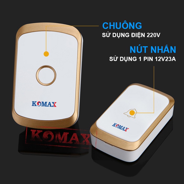 BỘ CHUÔNG CỬA KHÔNG DÂY NGOÀI TRỜI DB10 dùng pin thích hợp cho nhà, công ty, văn phòng
