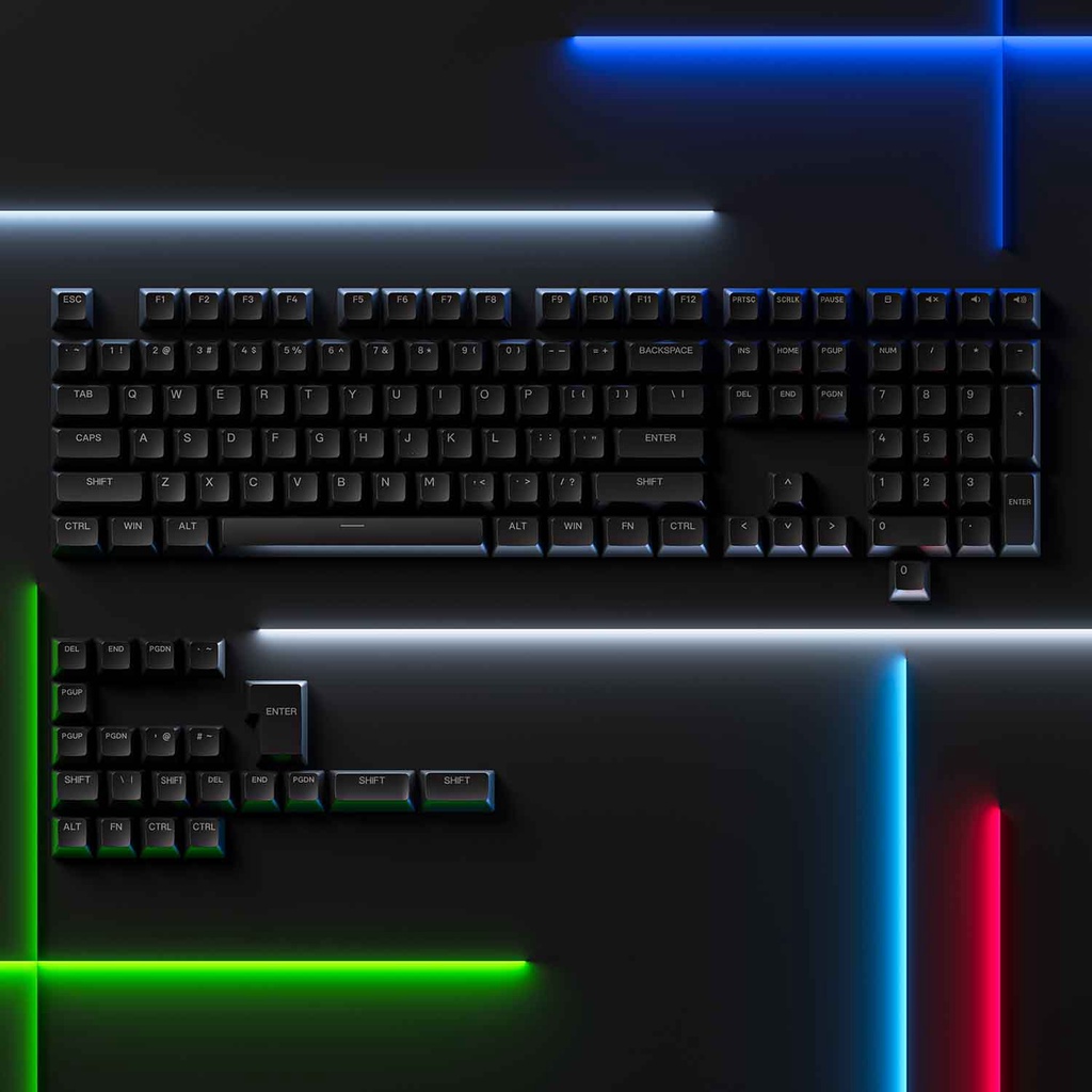 Bộ keycap AKKO ASA Shine-Through Keycap set – White