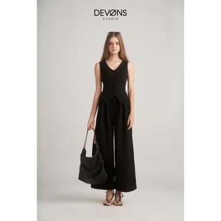 BLACK TIE VEST- DEVONS STUDIO