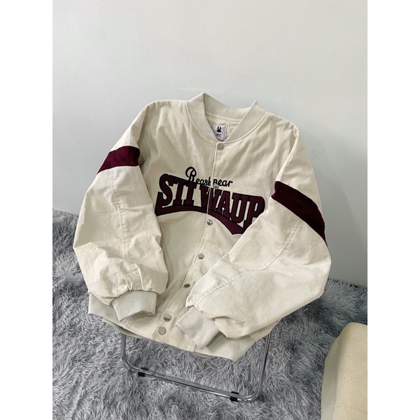Áo khoác bomber bóng chày phối màu STIVAUP