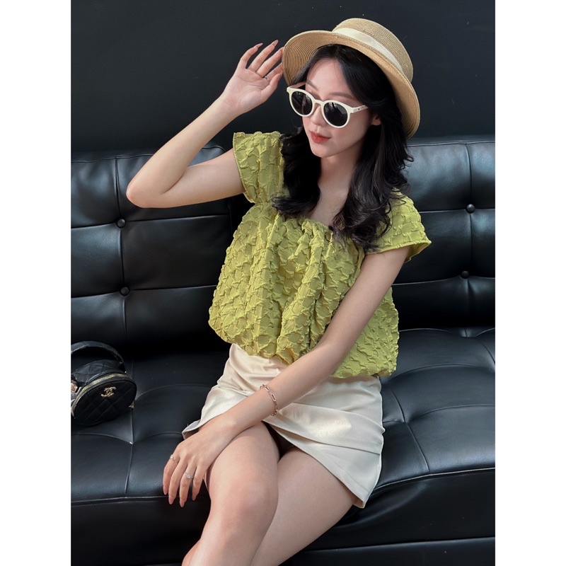 Áo Kiểu - 88901 - 2 Dây Bản To - Phồng Xốp