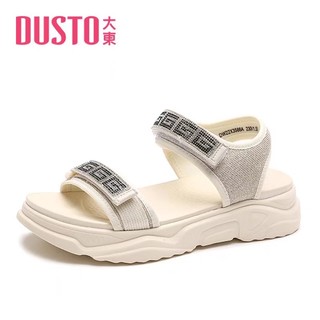 Sandal độn đế 4cm hãng Dusto