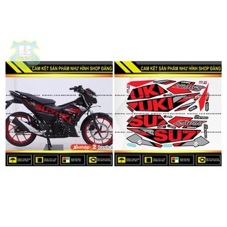 TEM RỜI SATRIA FI CHẾ MẪU 2020 ĐỎ ĐEN