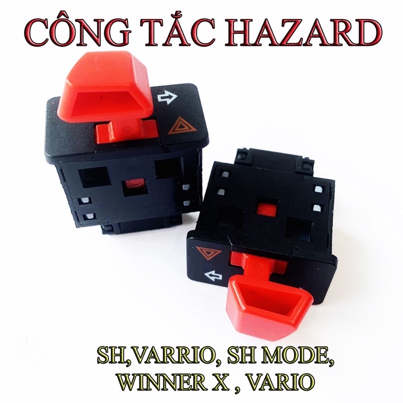Công Tắc Hazard 30mm Nút Đỏ Hàng Nhập Thái xịn