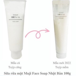 Sữa Rửa Mặt Muji Face Soap (Dòng Dịu Nhẹ) 120g