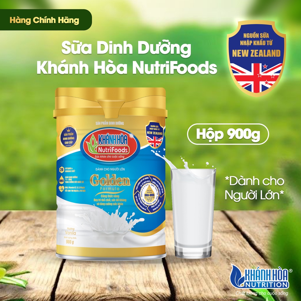 Sữa Bột Dinh Dưỡng Dành Cho Người Lớn - Khánh Hòa Nutrition - Công Thức Vàng Để Duy Trỉ Đề Kháng, Sức Khỏe Lon 400G/900G