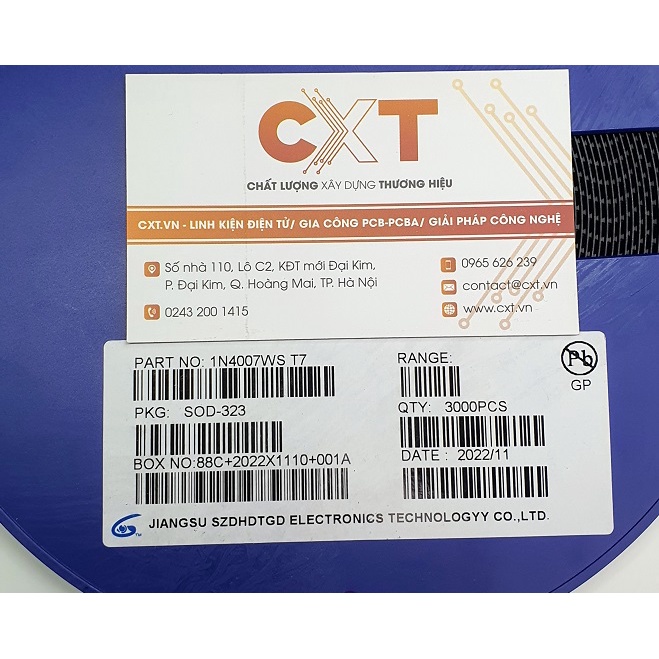 1N4007WS T7 Diode Rectifiers 1A 1000V SOD-323(0805) (10c)