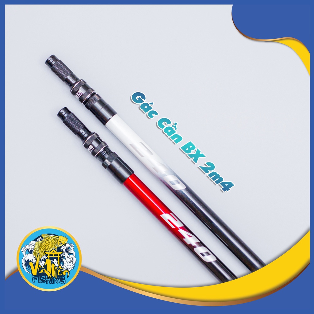 Gác cần Chống Cần Câu Đài  BX 2m1,2m4 chính hãng siêu nhẹ /Chống cần Siêu nhẹ- Vũ môn fishing