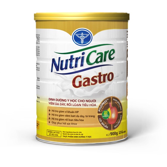 Sữa Bột Nutricare Gastro Dinh Dưỡng Y Học Cho Người Viêm Dạ Dày 900g.