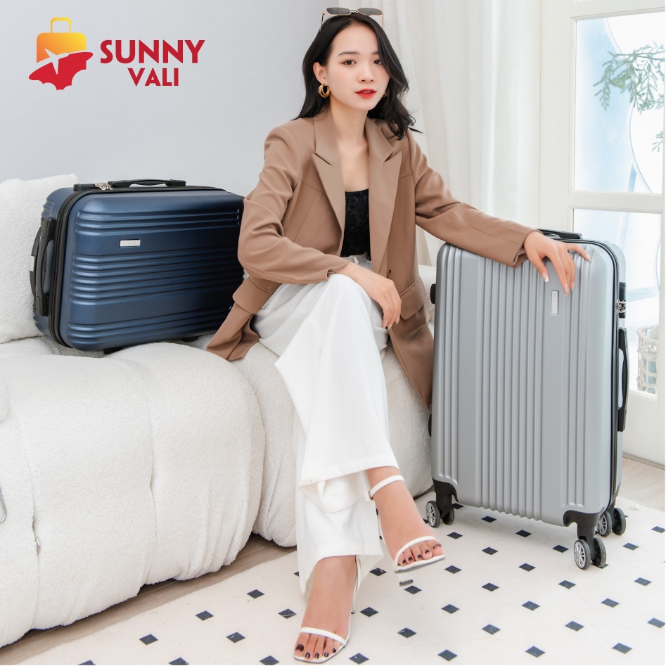 Vali size 24 SUNNY TONAGO-TG516 vali du lịch kí gửi khóa kéo nhựa ABS