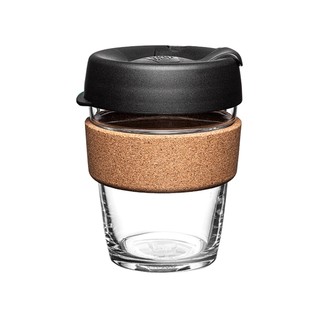 Ly thủy tinh KeepCup Cork BLACK Glass Reusable Cup