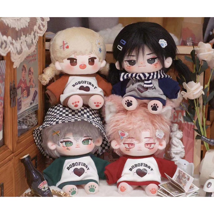 Sweater hoạ tiết loang phong cách retro cho bé doll 20cm 10cm