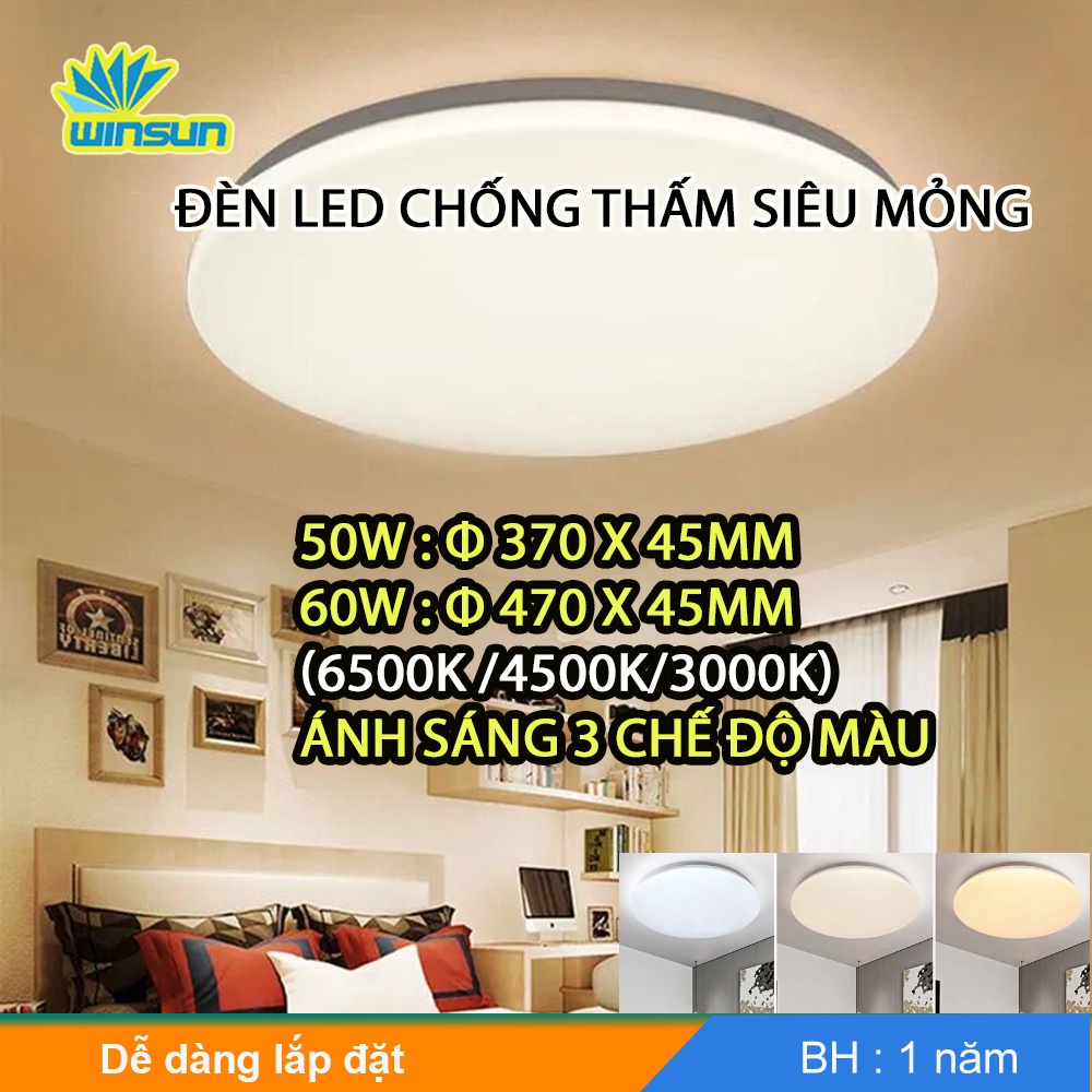 Đèn led ốp trần siêu sáng 30W 45W 60W 72W 90W chống thấm nước