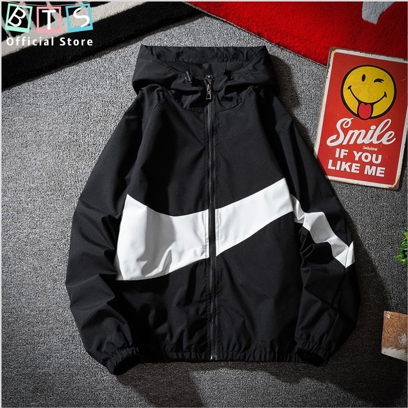 Áo Khoác Dù Nam Unisex Thể Thao Có Mũ Có Nón Phong Cách Harajuku Mẫu Mới 2022 Dễ Phối Đồ Thời Trang Xuân Thu Cho Nam HP4001