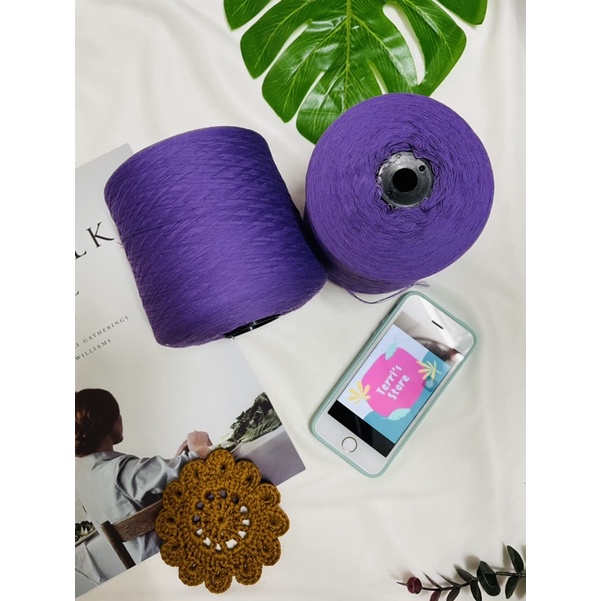 Sợi Tencel Pha - Sợi chập cỡ 0.8mm - Sợi mền, mát và bóng nhẹ - Dùng cho đan móc áo, váy bikini, áo dài...