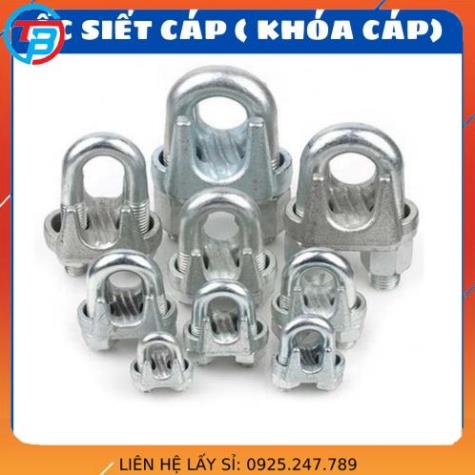 Ốc siết cáp INOX 304 - khóa cáp - cóc kẹp cáp - size 2mm, 4mm, 5mm, 6mm, 8mm, 10mm - Cáp Thép Thái Bình