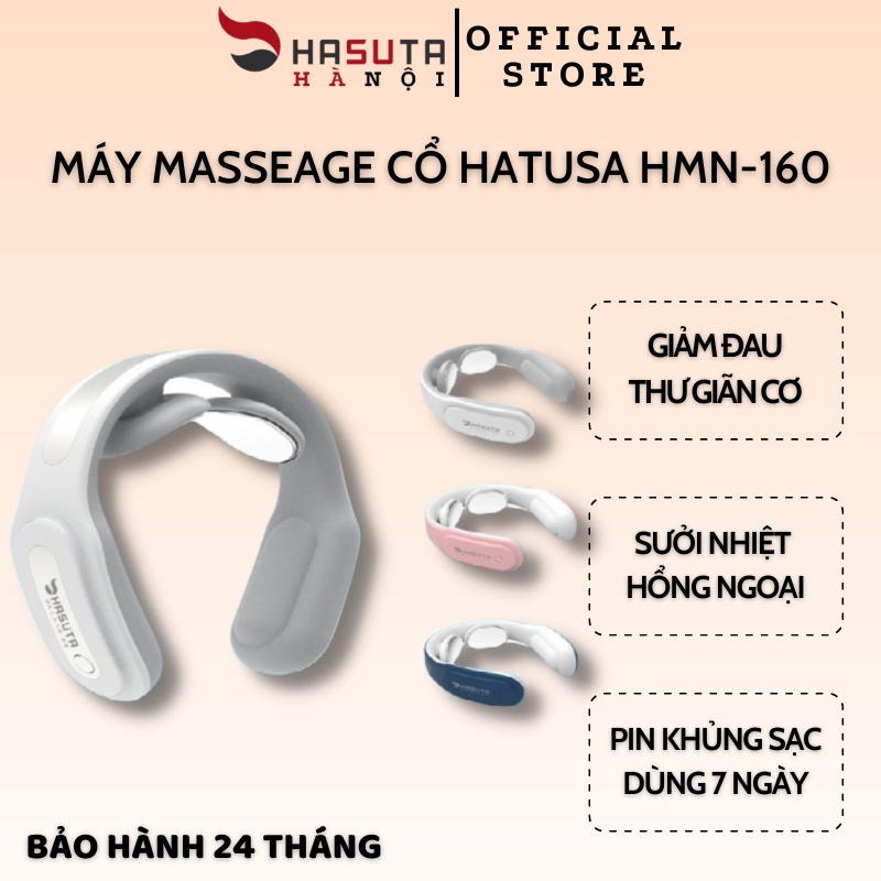 Máy massage cổ HASUTA nhỏ gọn đa tính năng HMN-160 giảm đau nhức cổ vai gáy